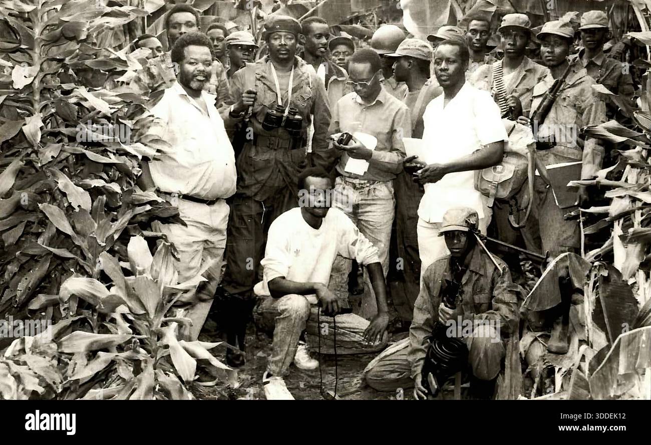 Ww1 Rwanda RWANDA, KIGALI. Rwanda Patriotic Army rebels during the liberation war ...