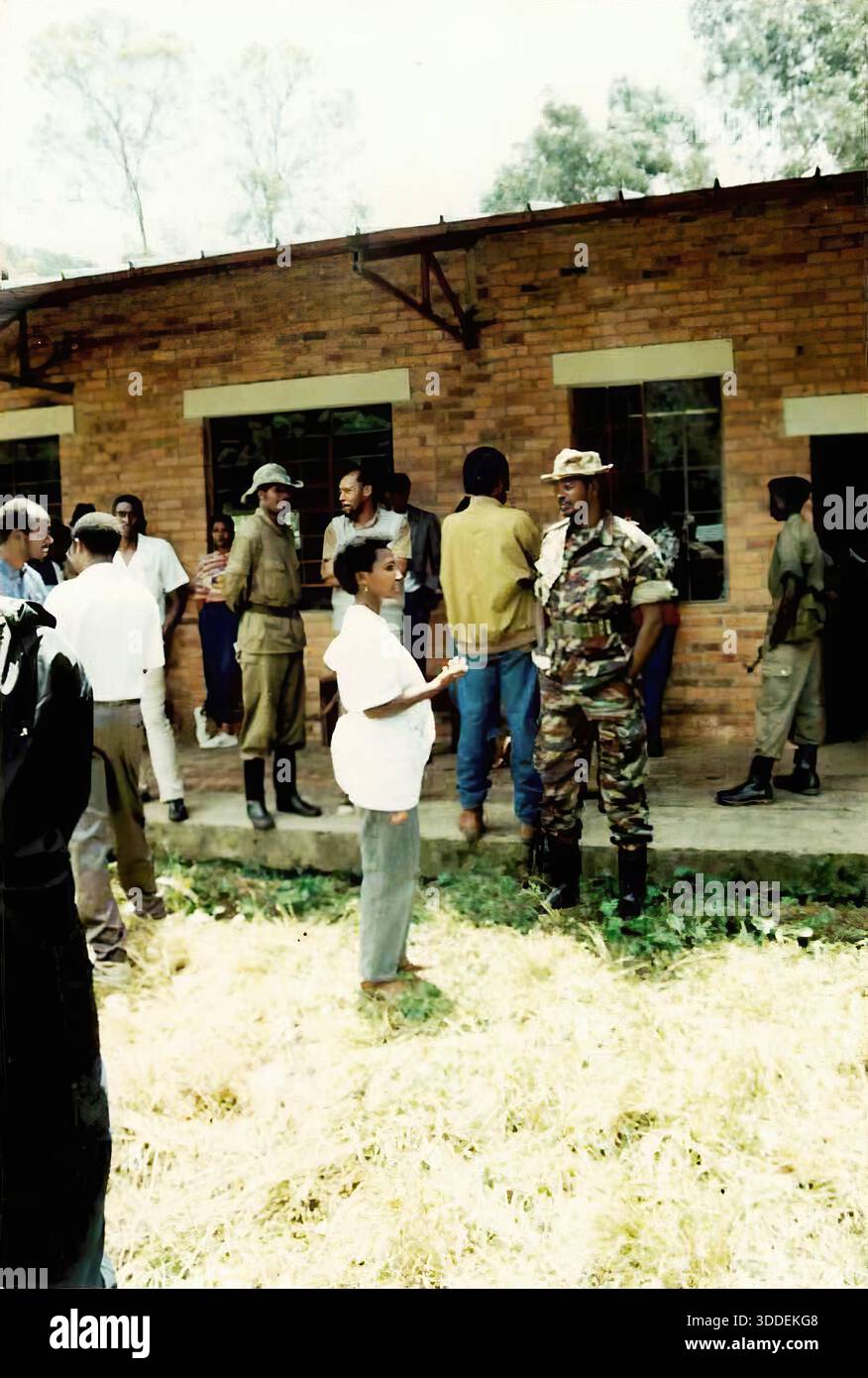 RWANDA, KIGALI. Rwanda Patriotic Army rebels during the liberation war ...