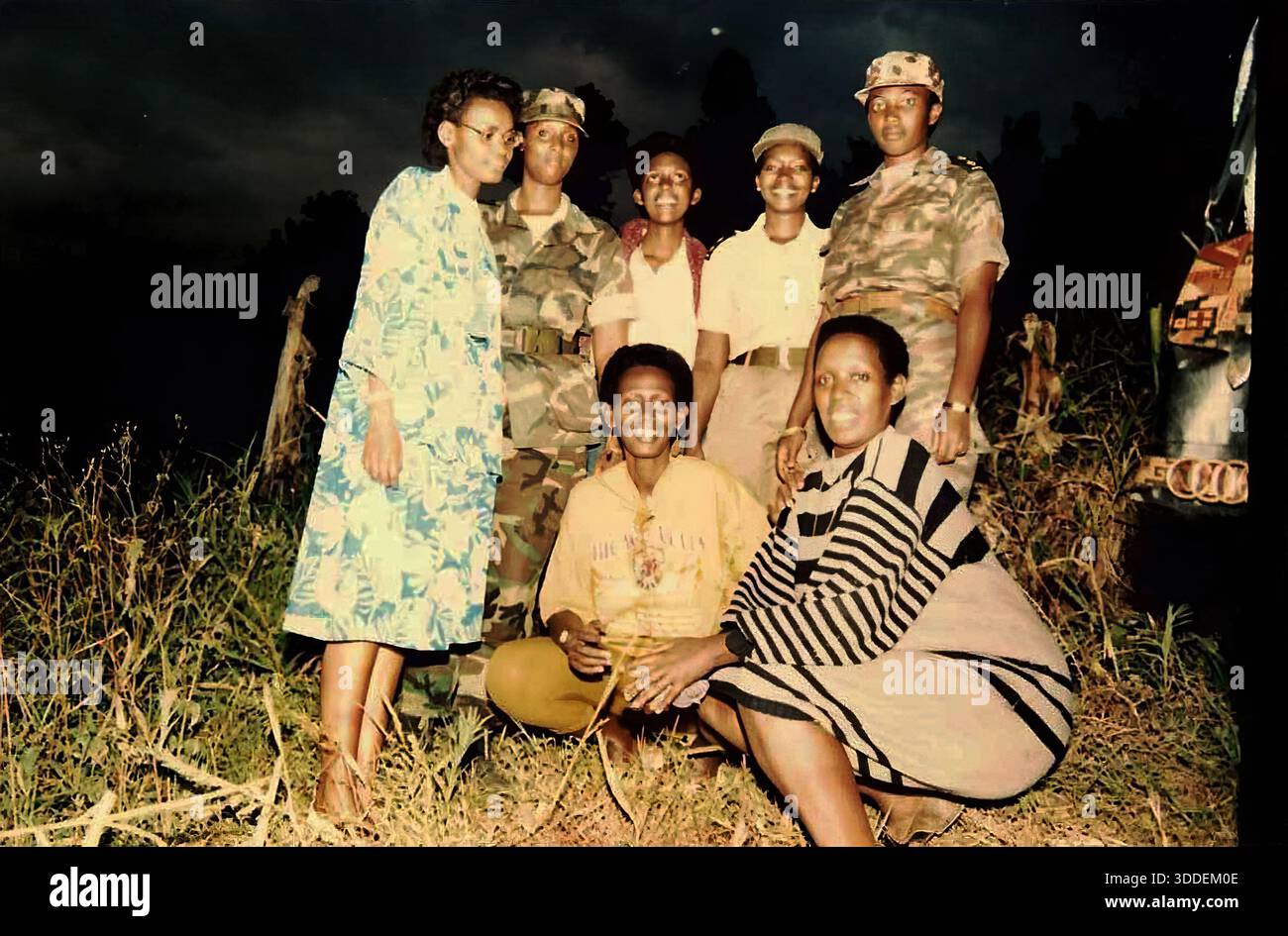 RWANDA, KIGALI. Rwanda Patriotic Army rebels during the liberation war ...