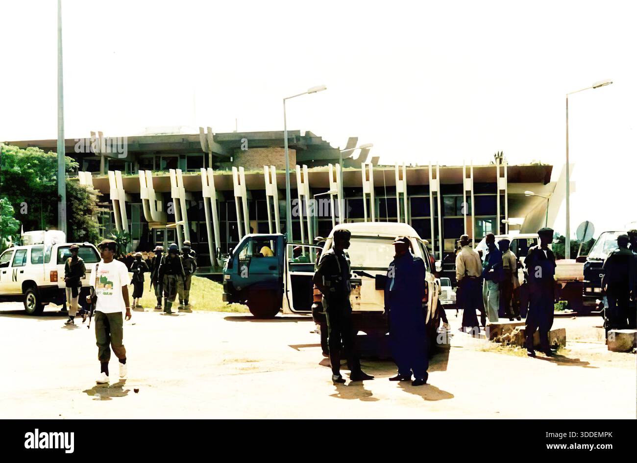 RWANDA, KIGALI. Rwanda Patriotic Army rebels during the liberation war ...