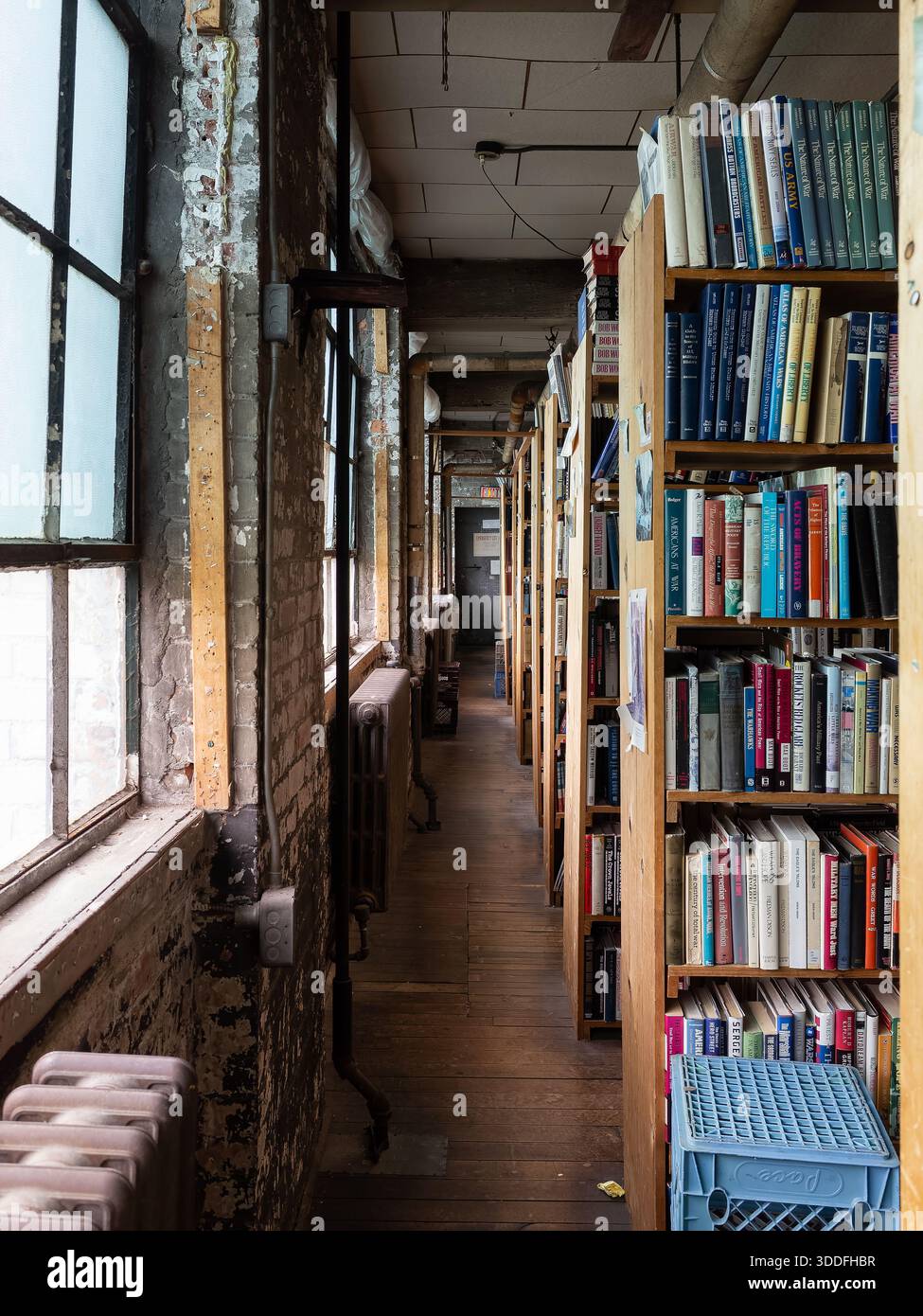 Interior of John King books in Detroit Stock Photo