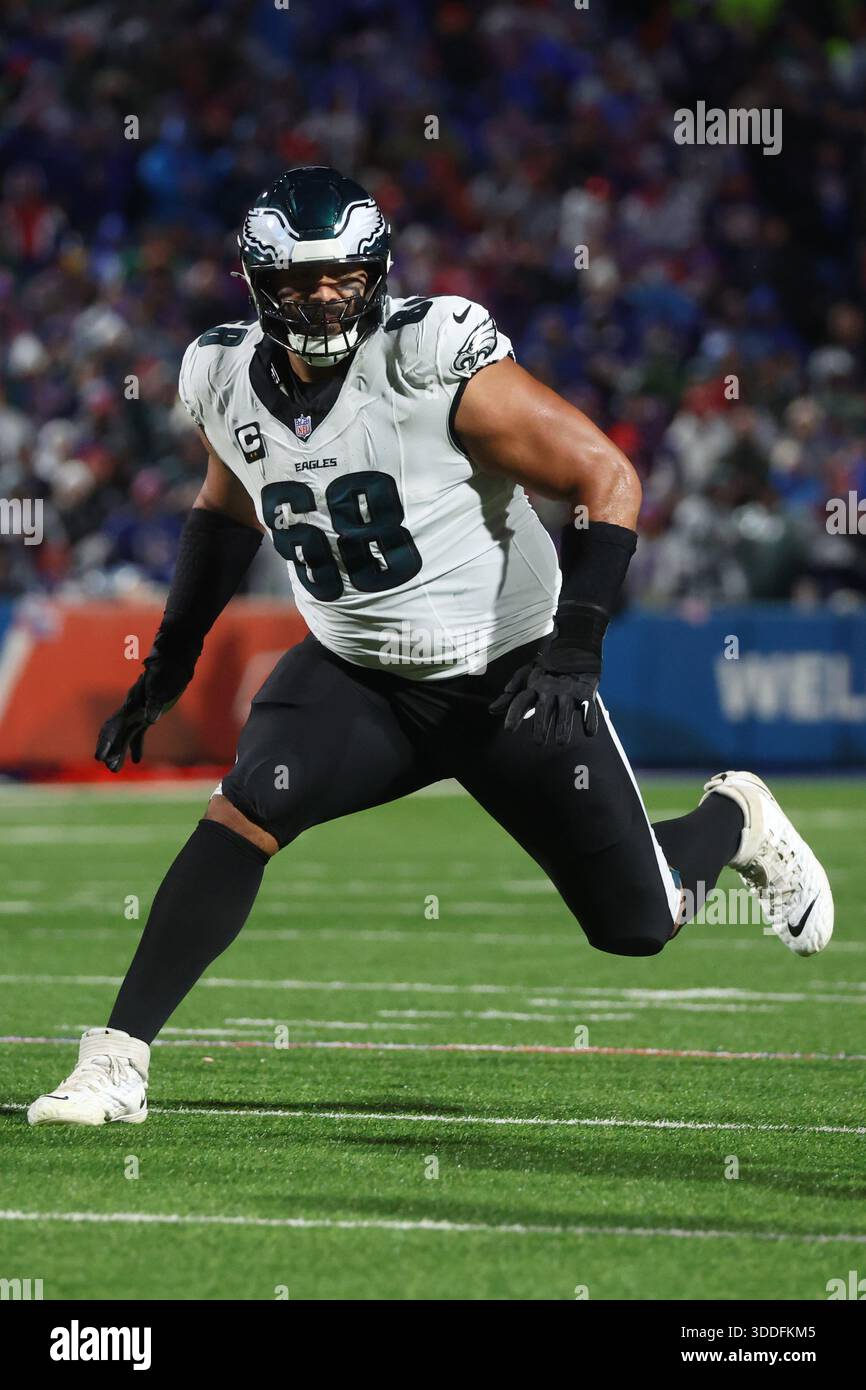 Philadelphia Eagles offensive tackle Jordan Mailata (68) blocks during ...