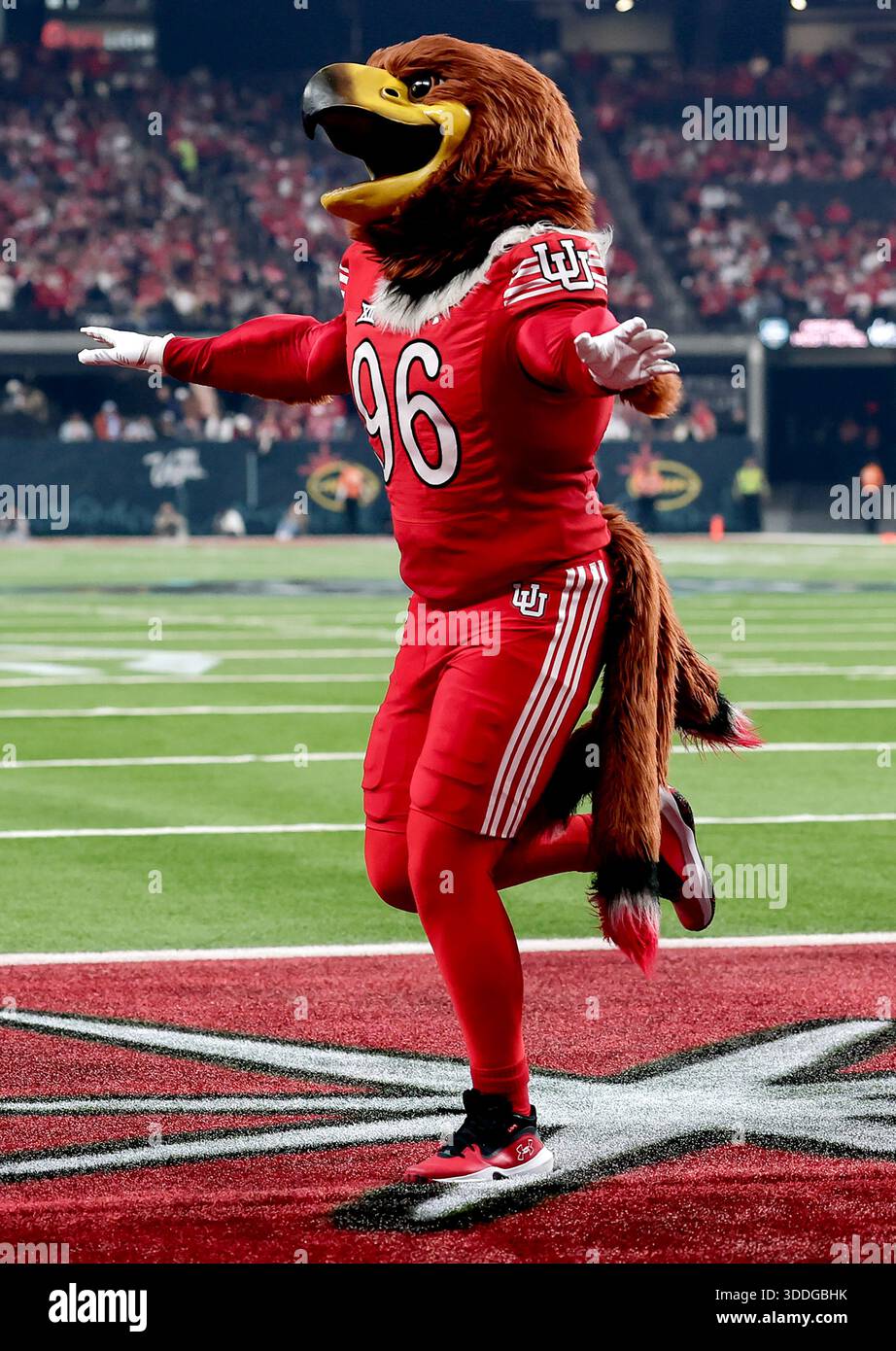 LAS VEGAS, NV - DECEMBER 31: The Utah Utes mascot 