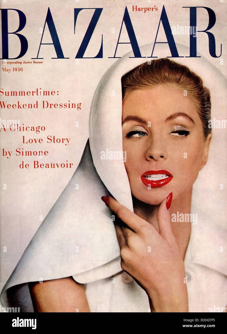 May 1956 issue of Harper's Bazaar magazine.cover featuring Suzy