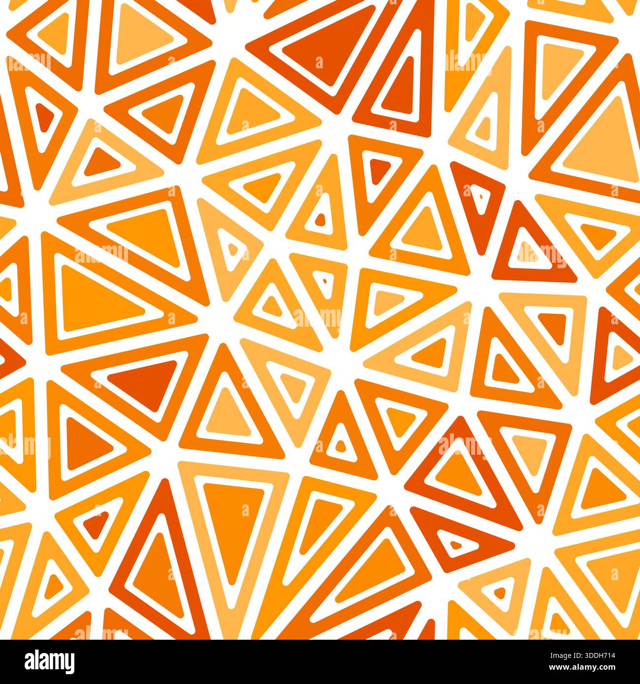 Minimalistic triangles background. Rounded solid shapes in frames. Large triangle size. Mono-tone colored style. Repeatable pattern. Stock Vector