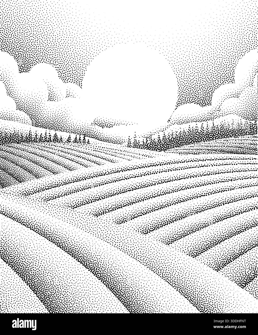 Hills landscape illustration Black and White Stock Photos \u0026 Images - Alamy, image size:1071x1390