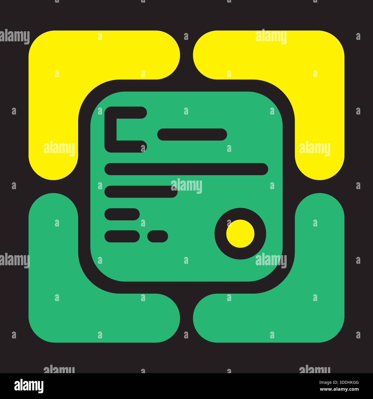 Circuit Board Coding Technology Logo Design Digital Vector Template Icon Stock Vector