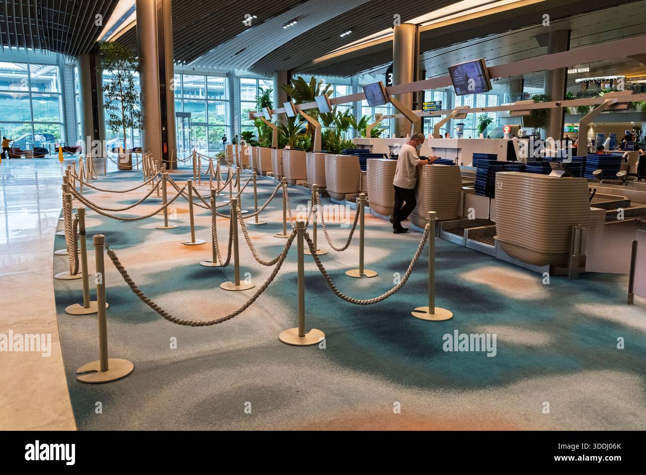 Singapore - October 3, 2025: Changi Airport showcases modern check-in ...