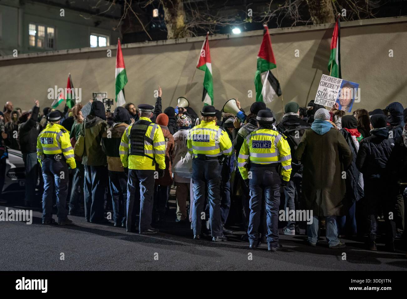 Hmp Risley Strike London, UK. 31st December, 2025. Pro-Palestine protesters and other ...