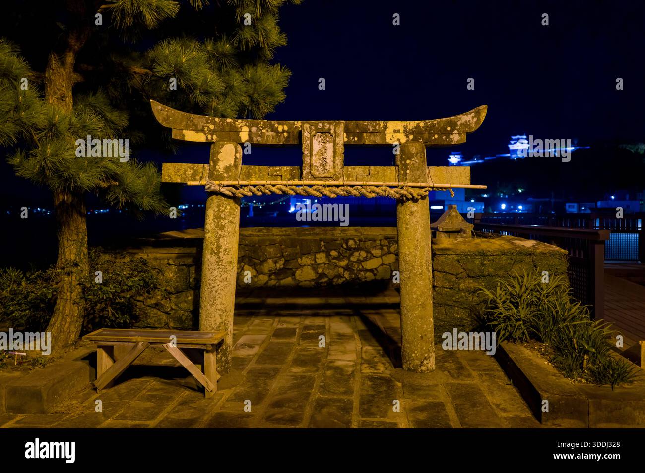 Ancient torii gate stands hi-res stock photography and images - Alamy