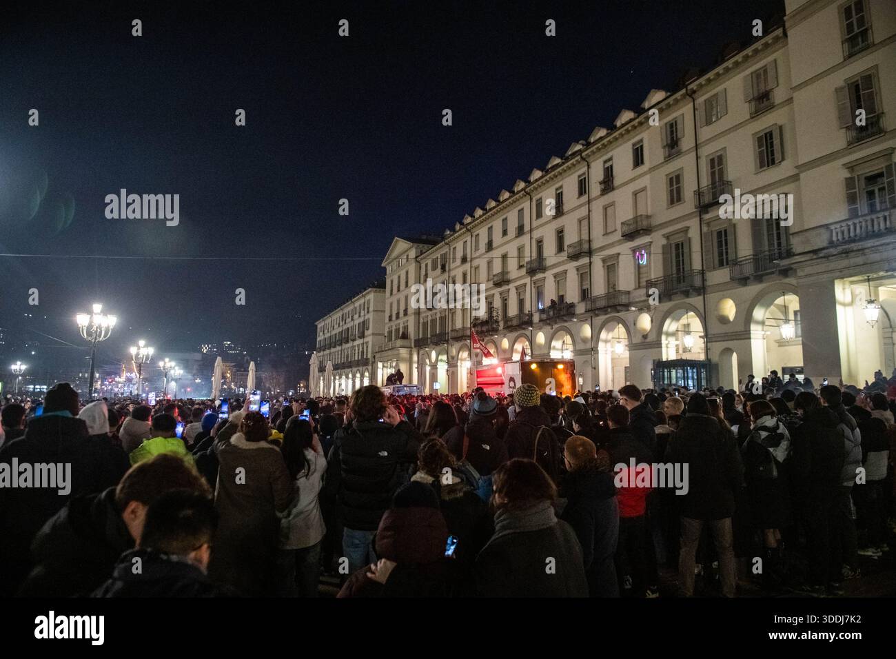 Turin Riots January 1, 2026, Turin, Abruzzo, Italy: the social club Askatasuna ...