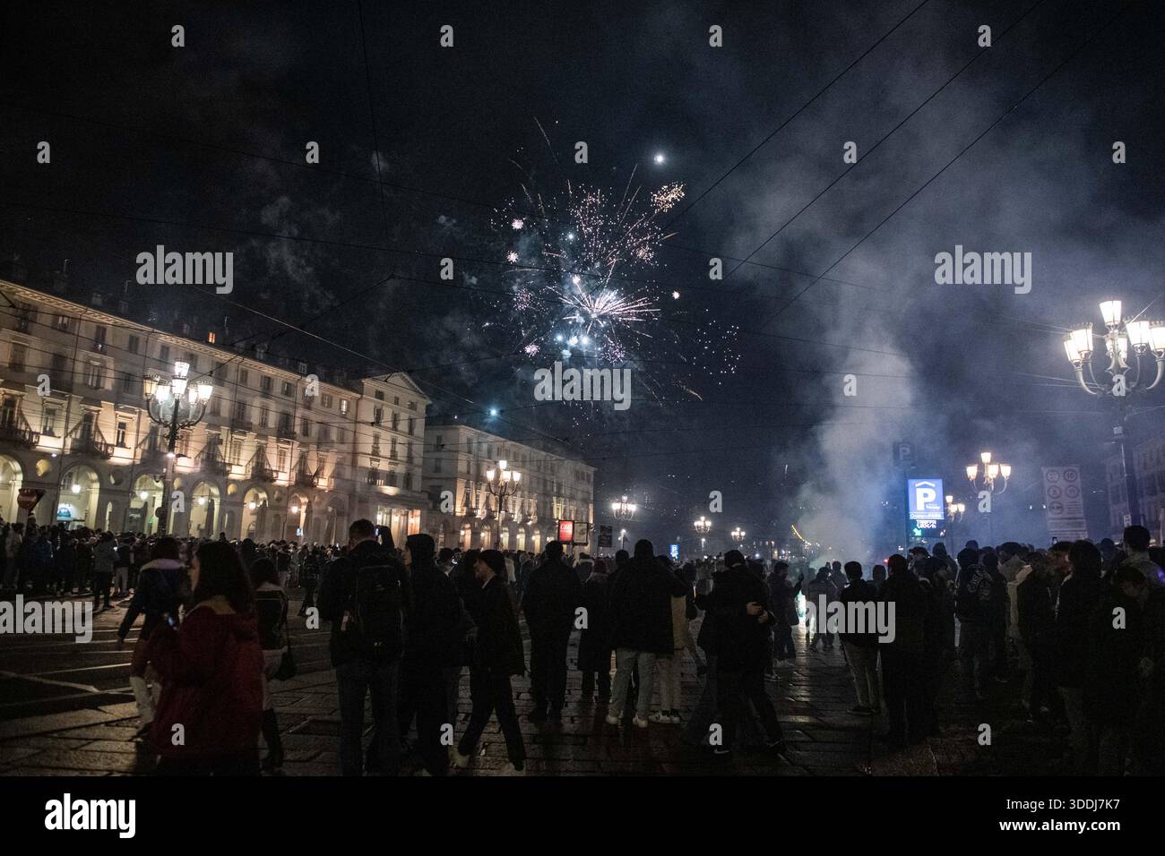 Turin Riots January 1, 2026, Turin, Abruzzo, Italy: the social club Askatasuna ...