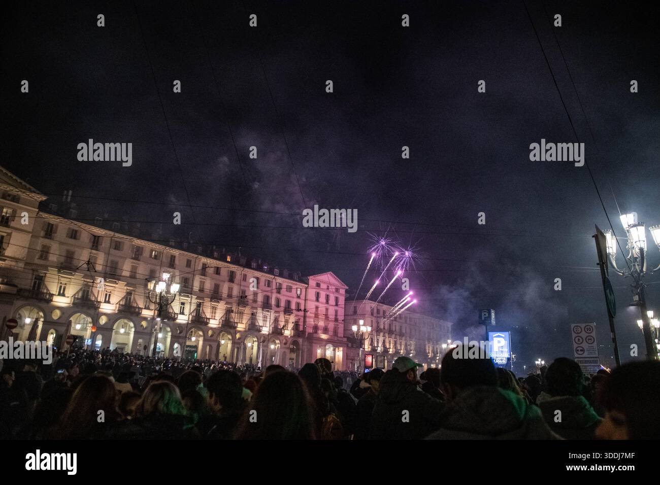 Turin Riots January 1, 2026, Turin, Abruzzo, Italy: the social club Askatasuna ...