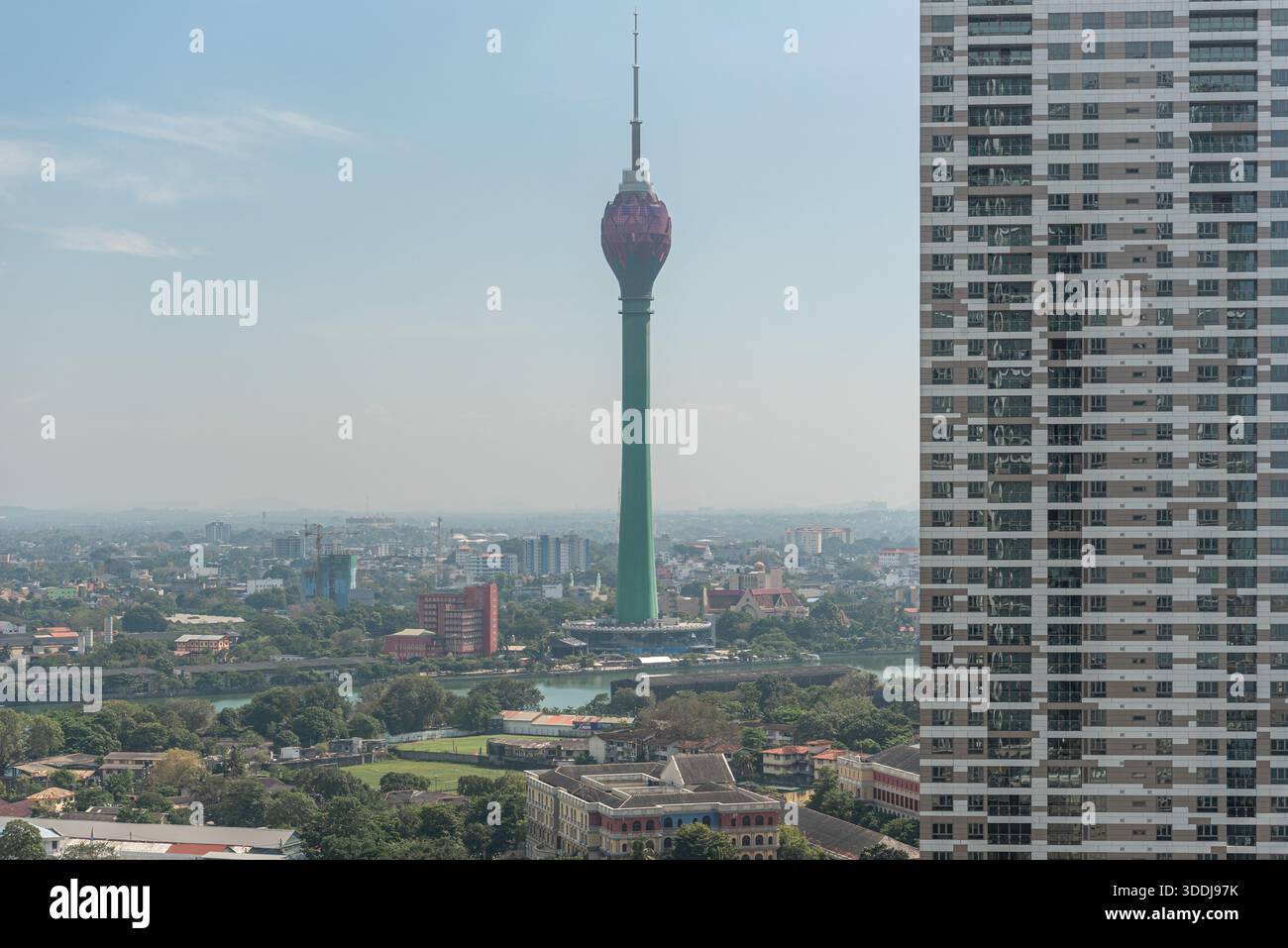 Colombo city view from a tall building day and night Stock Photo - Alamy