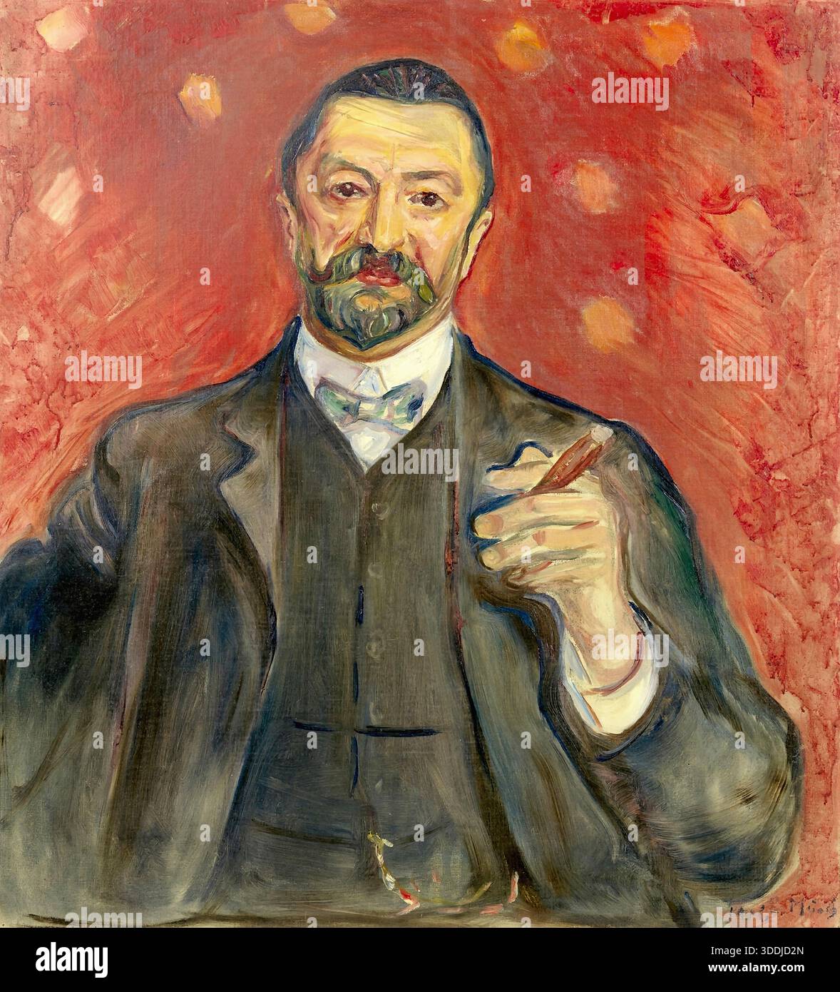 Edvard Munch - Portrait of Felix Auerbach Stock Photo