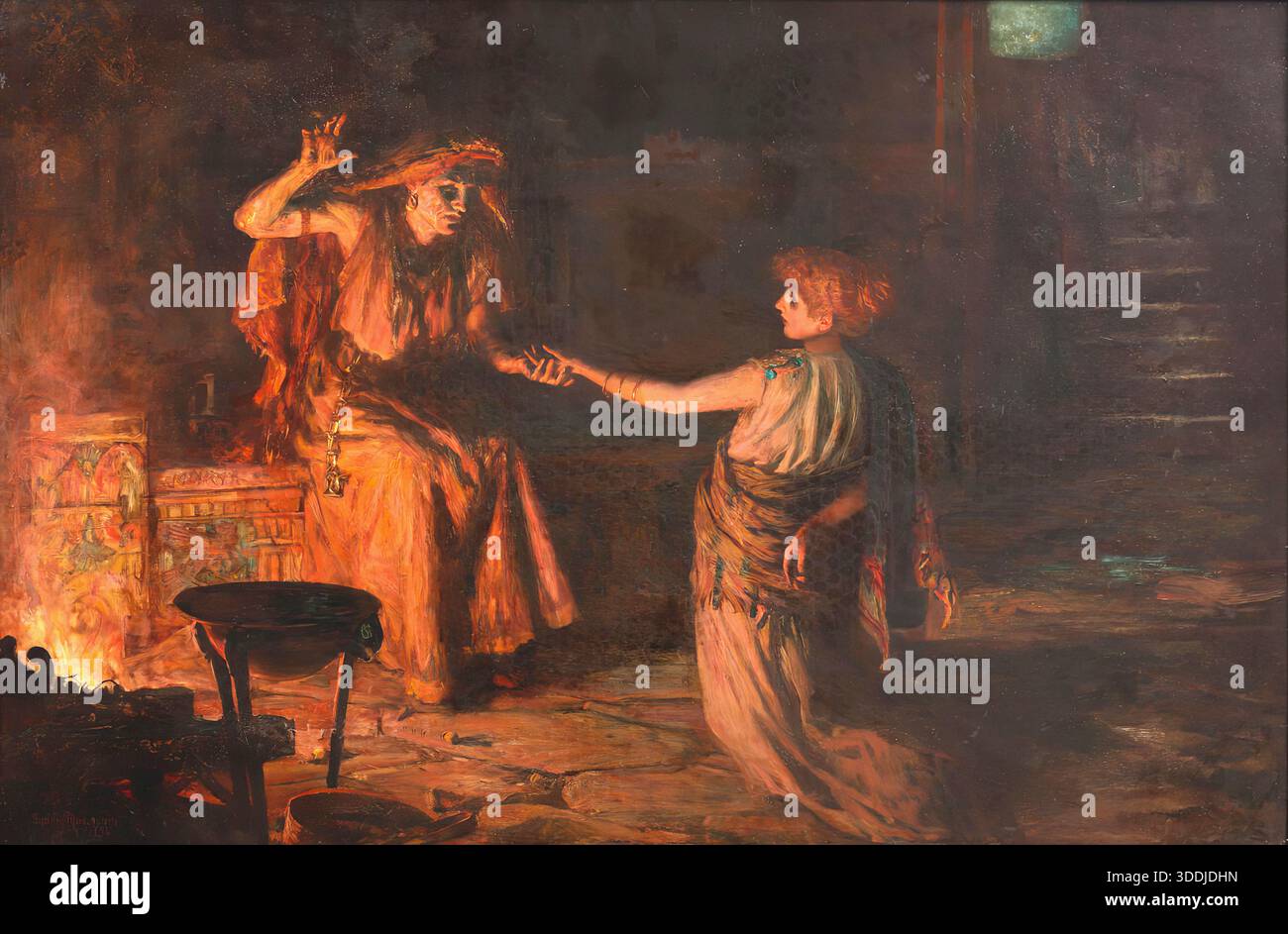 Francis Sydney Muschamp - the Prophecy Stock Photo