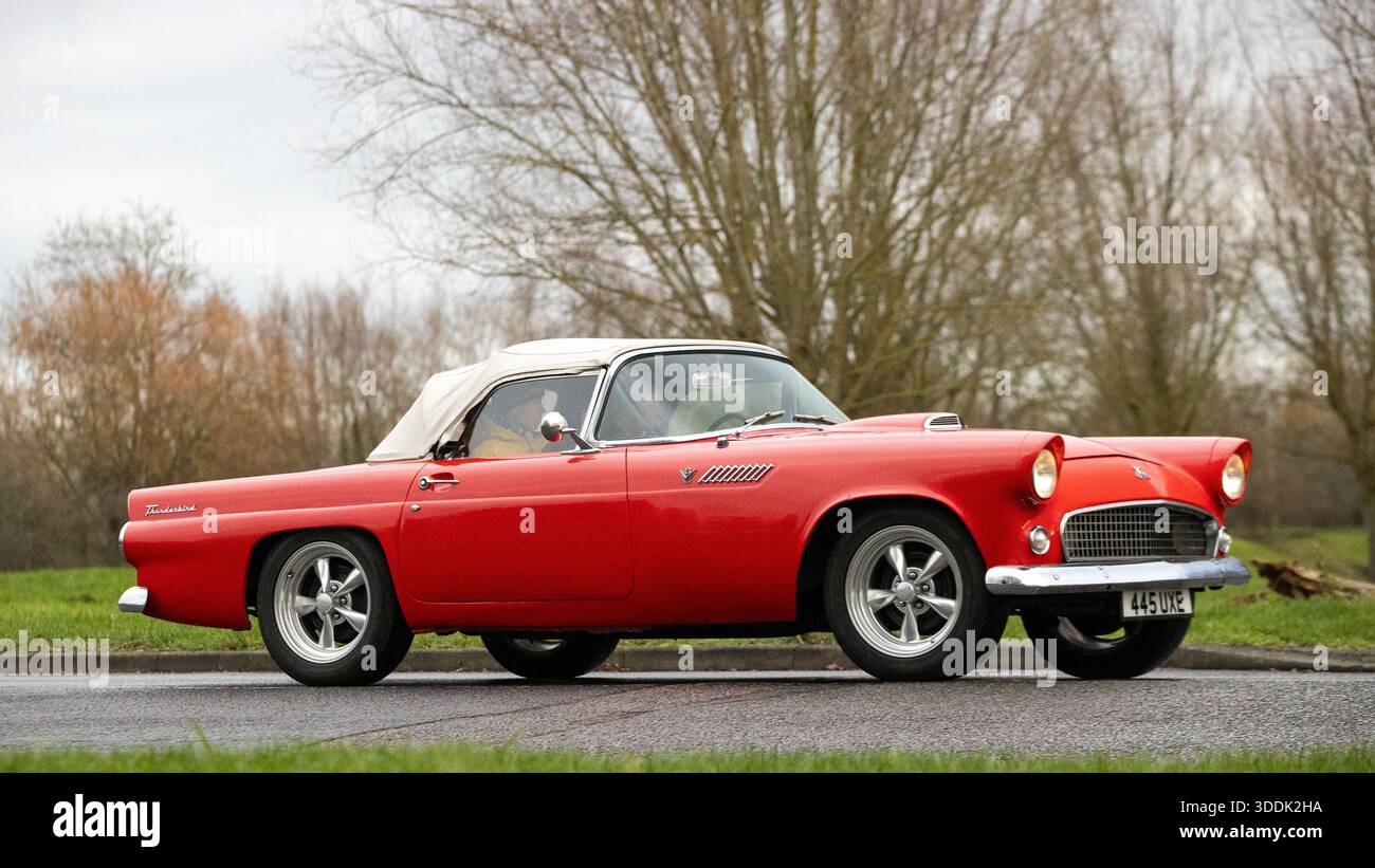 Red 1955 ford thunderbird hi-res stock photography and images - Alamy
