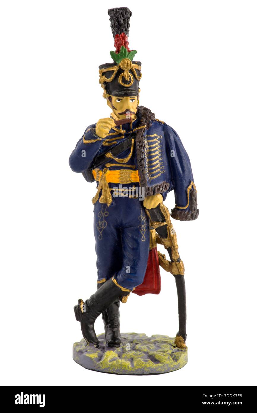 Figurine Del Prado – NCO 14th Hussars – Armée Allemande 1914 (54mm) – Plomb Peint