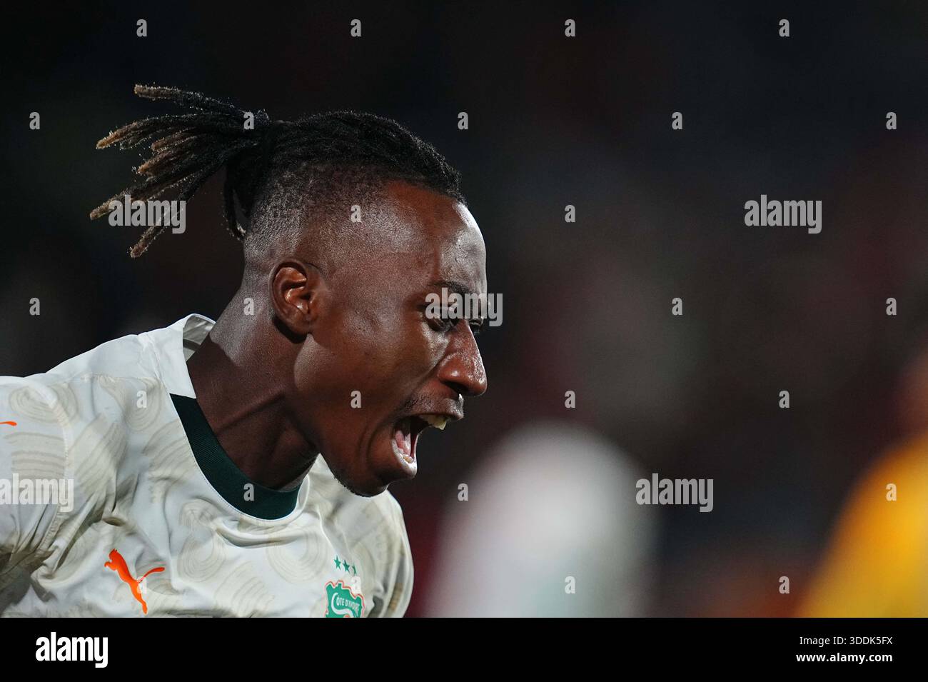 December 31 2025: Yan Diomande of Ivory Coast looks on during a 2025