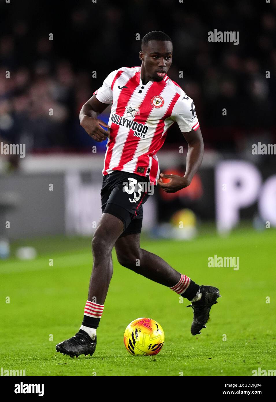 Brentford s Michael Kayode During The Premier League Match At The Gtech brentford-s-michael-kayode-during-the-premier-league-match-at-the-gtech