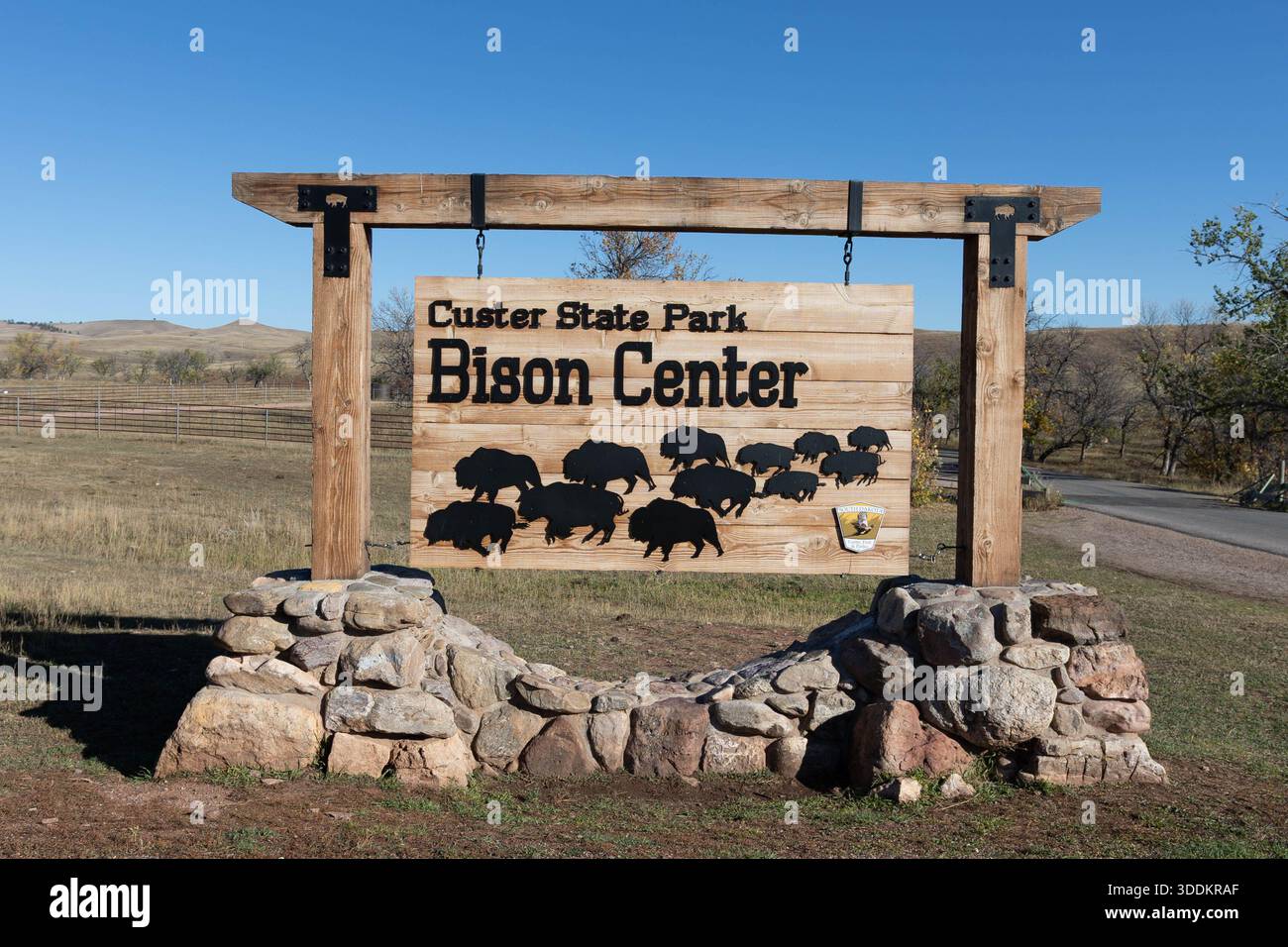 Custer state park sign hi-res stock photography and images - Alamy