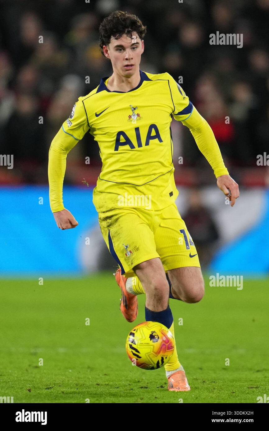 Archie Gray of Tottenham Hotspur during the Premier League match ...