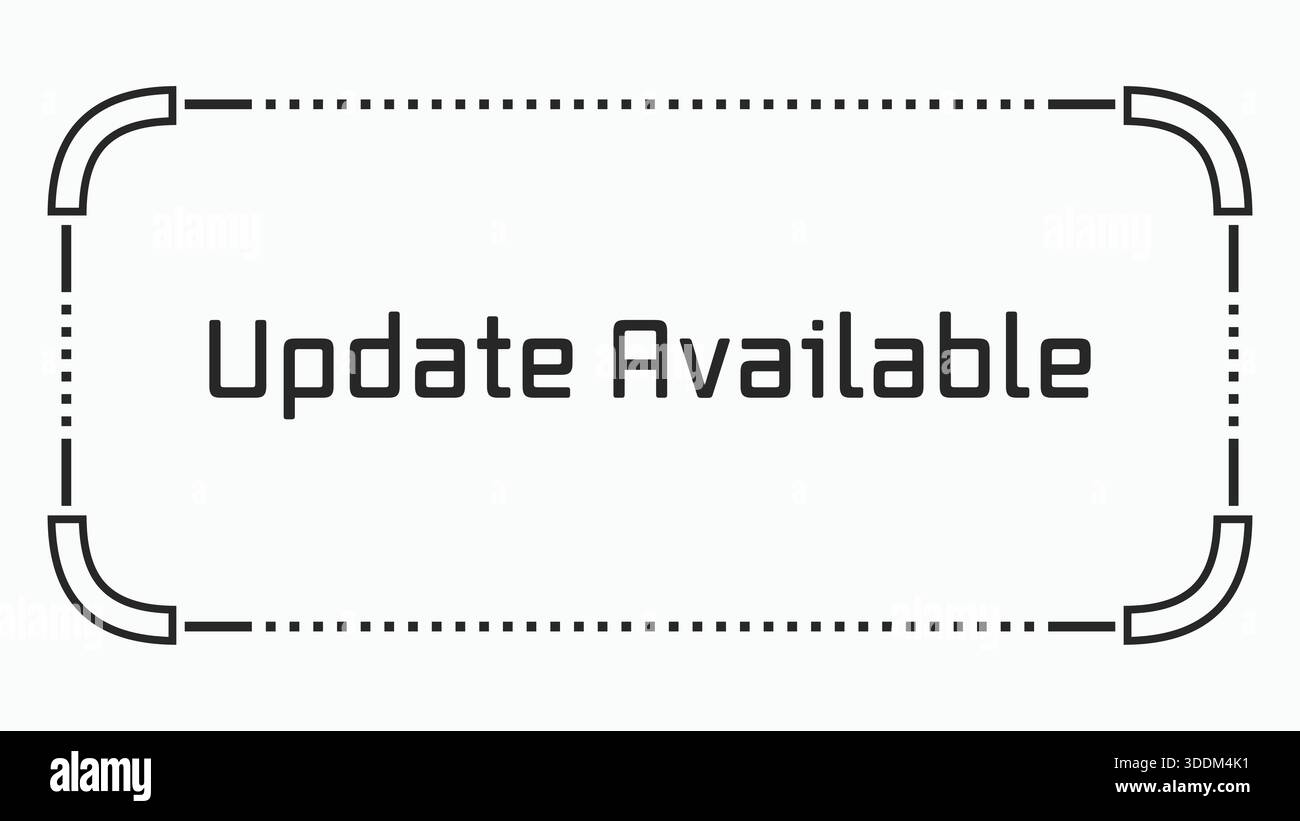 Update prompt Stock Vector Images - Alamy