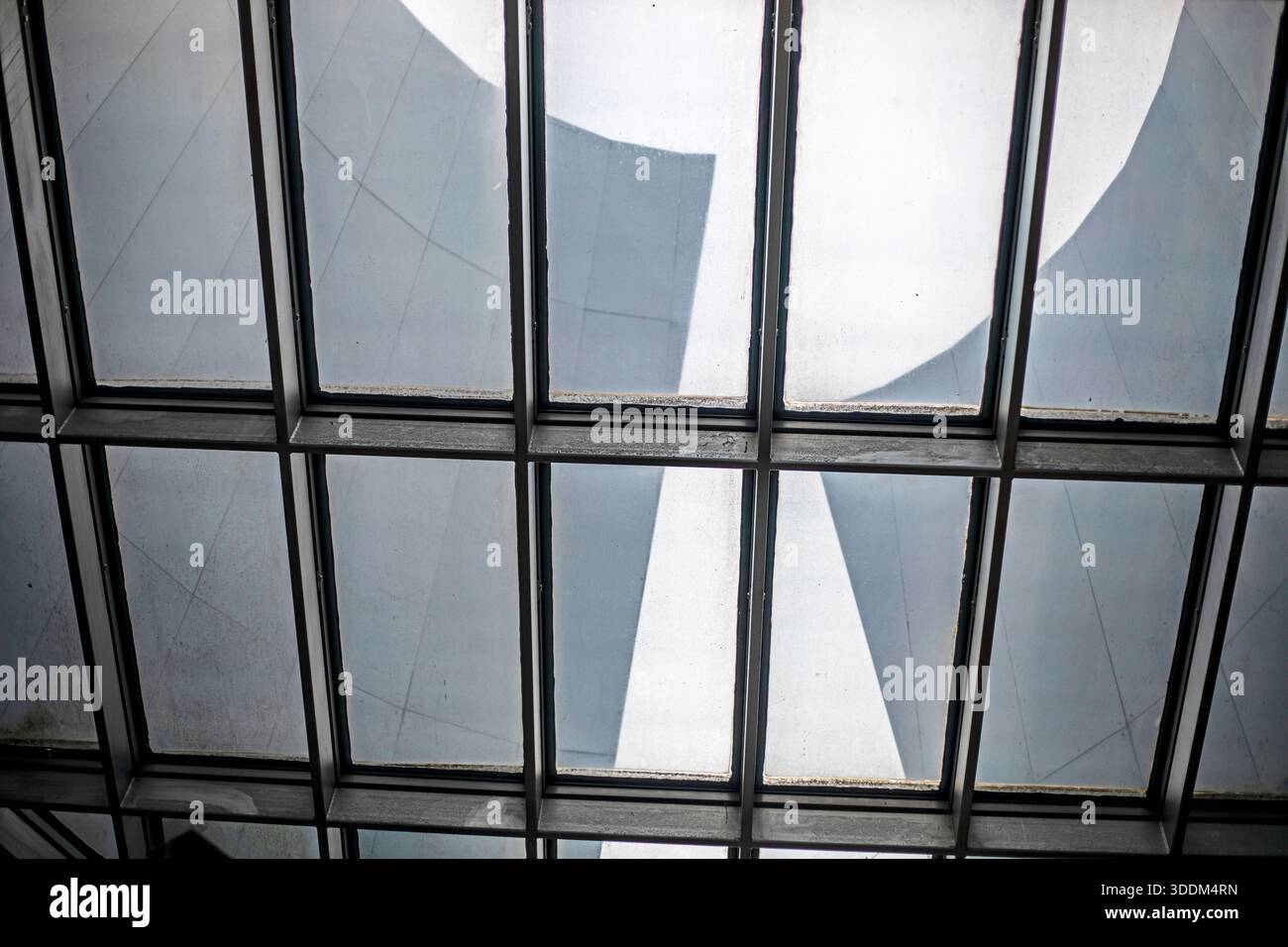 Glass rectangular roof on a modern building Stock Photo - Alamy