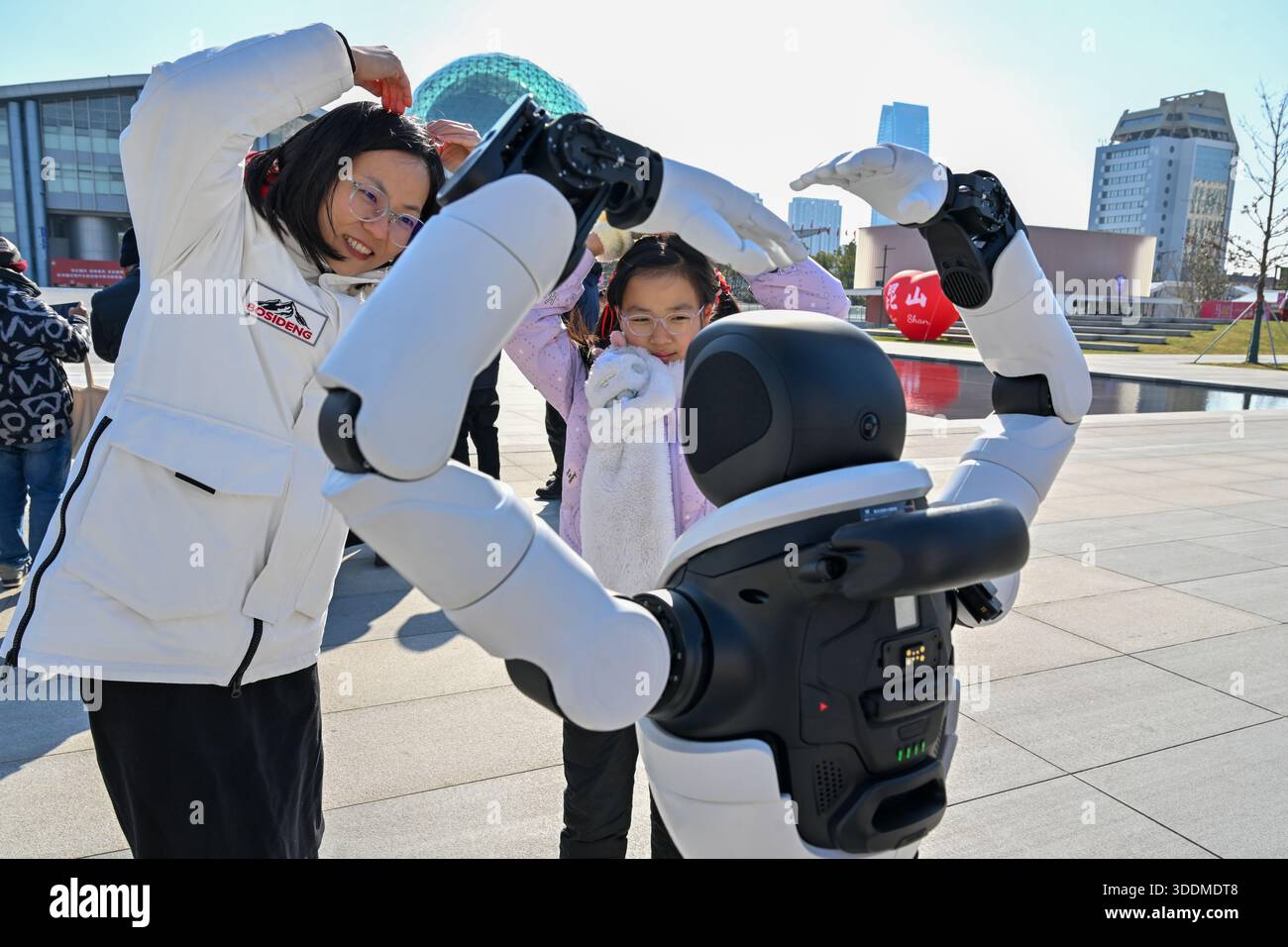KUNSHAN, CHINA - JANUARY 2, 2026 - An Embodied Intelligence robot ...