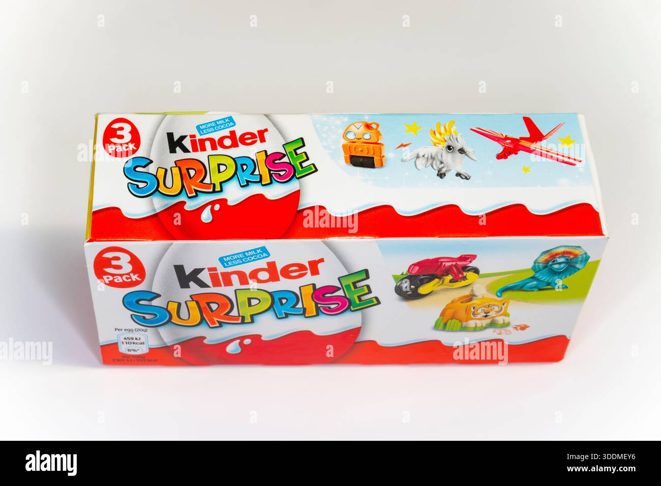 Kinder Surprise 3 pack Stock Photo