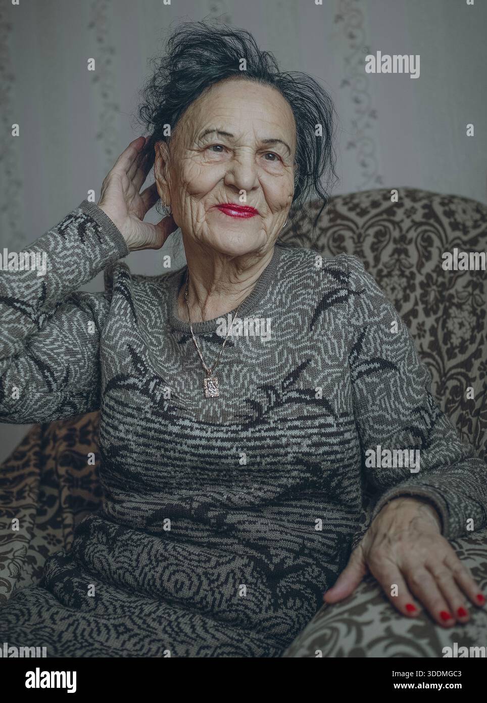 Elderly woman domestic life hi-res stock photography and images - Alamy
