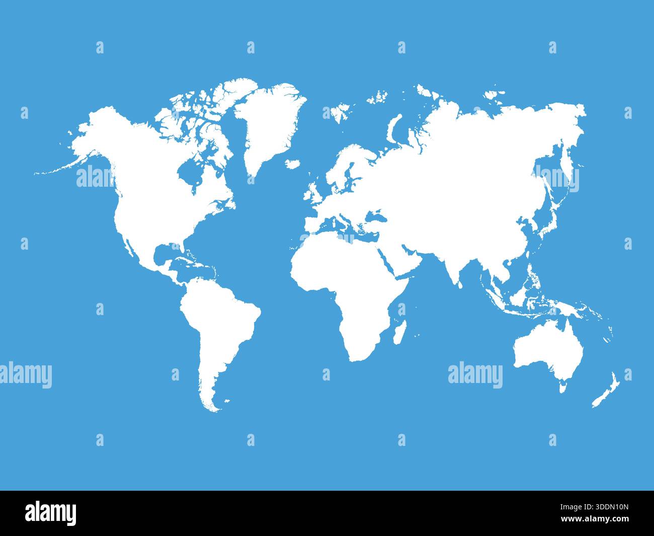 Illustration of a Colored map of world Stock Vector Image & Art - Alamy