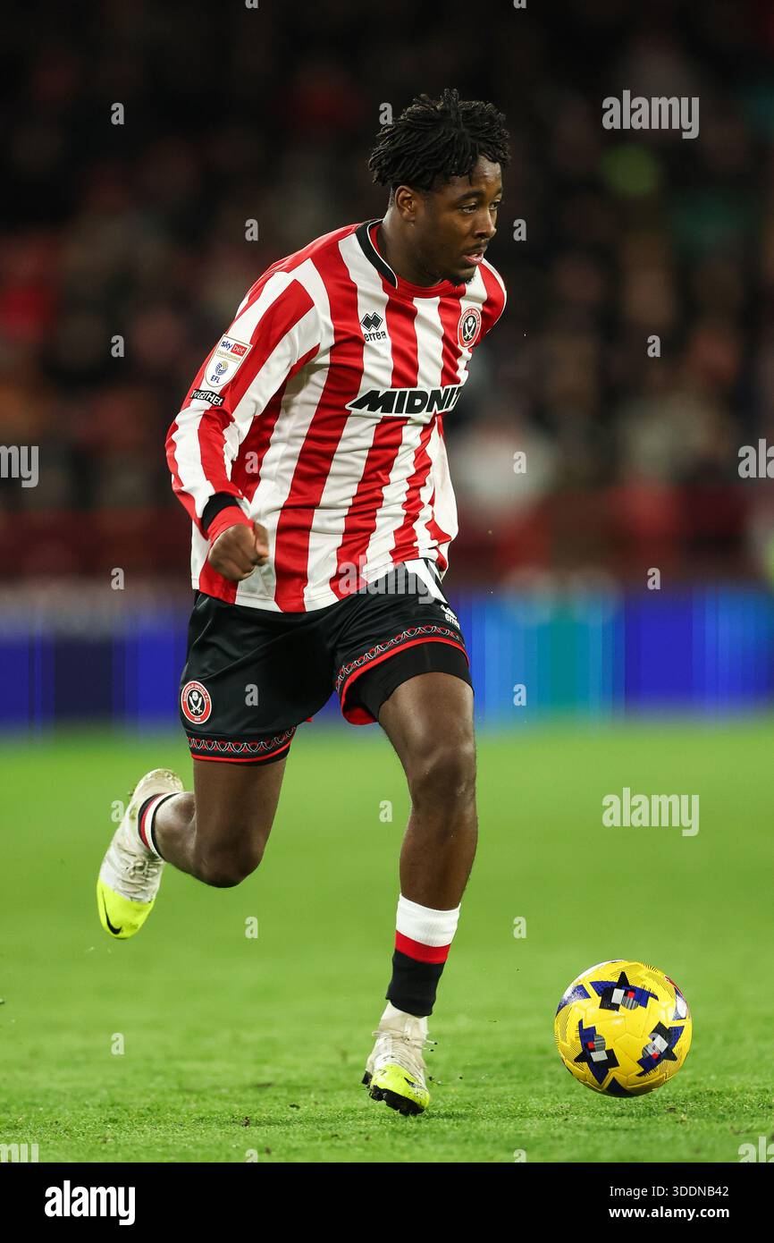 Sheffield United's Andre Brooks during the Sky Bet Championship match ...