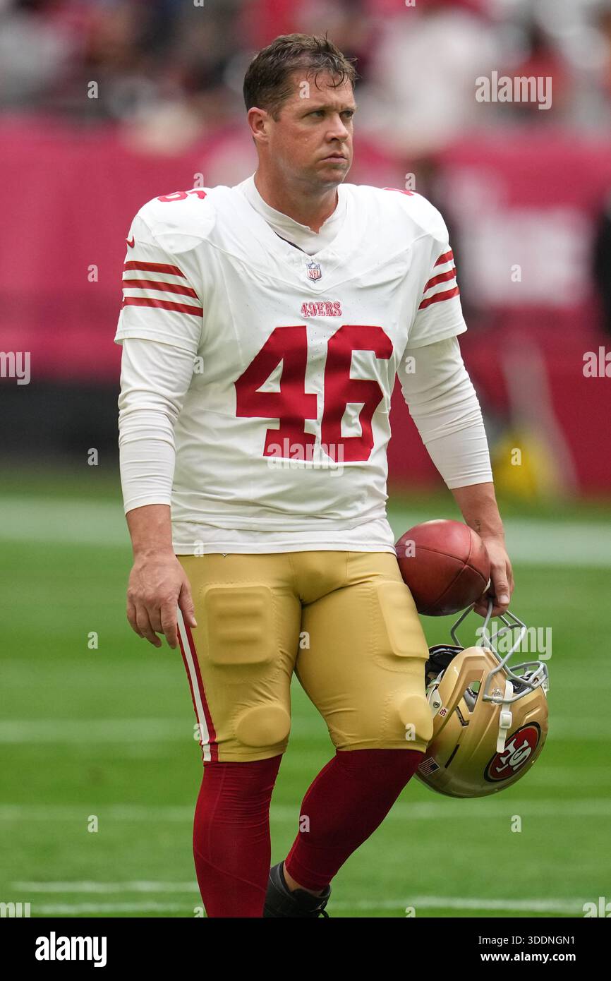Jon Week 4 San Francisco 49ers long snapper Jon Weeks (46) against the Arizona ...