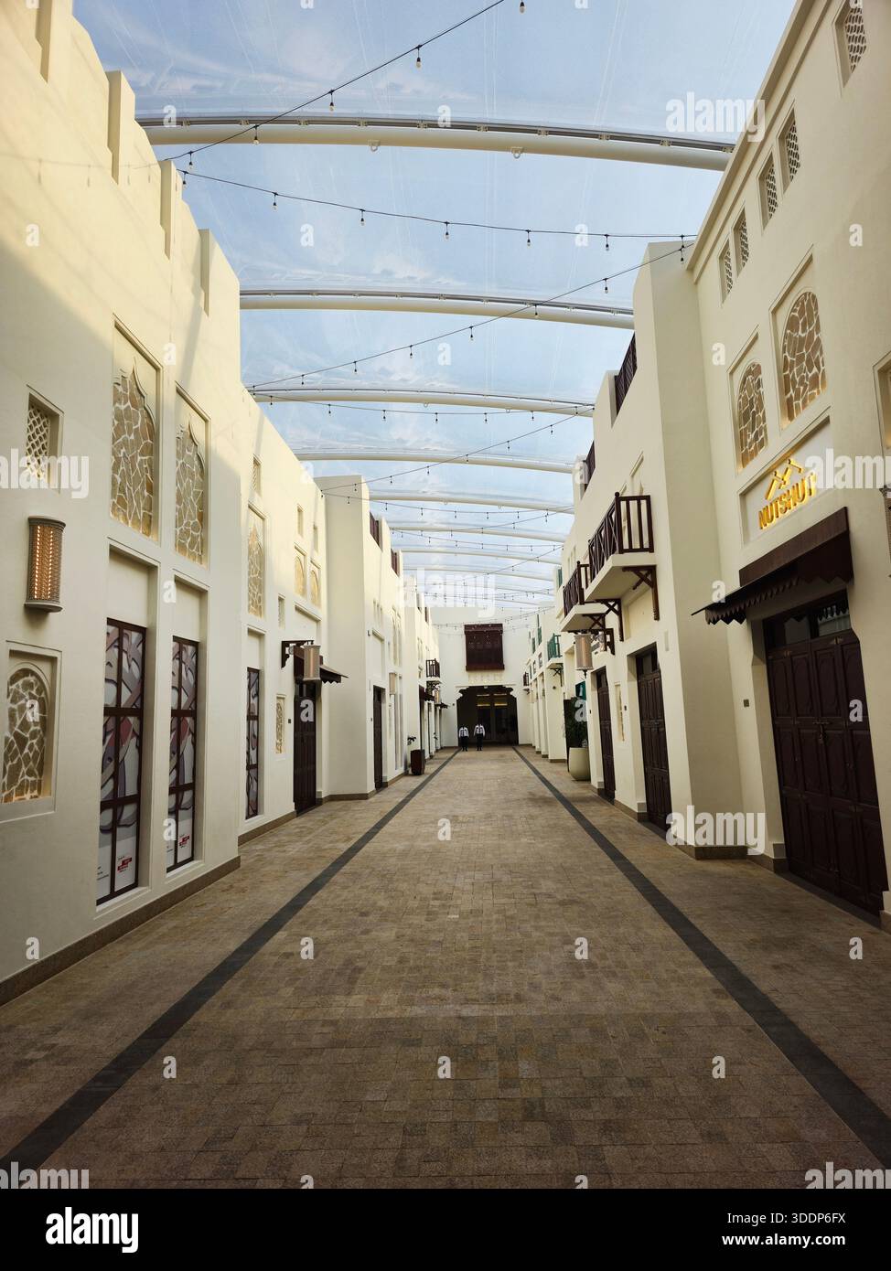 A traditionally built Bahraini market buildings inside the Avenues ...