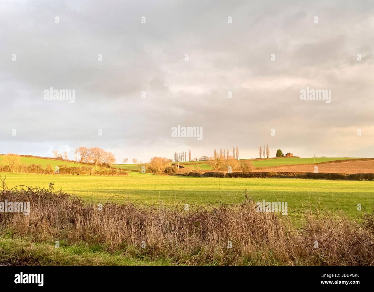 Dramatic Battle of Edgehill Warwickshire England The first major clash of the English civil war 23 October 1642 Royal cavalry led by Prince Rupert - Smartphone Captured Stock Image