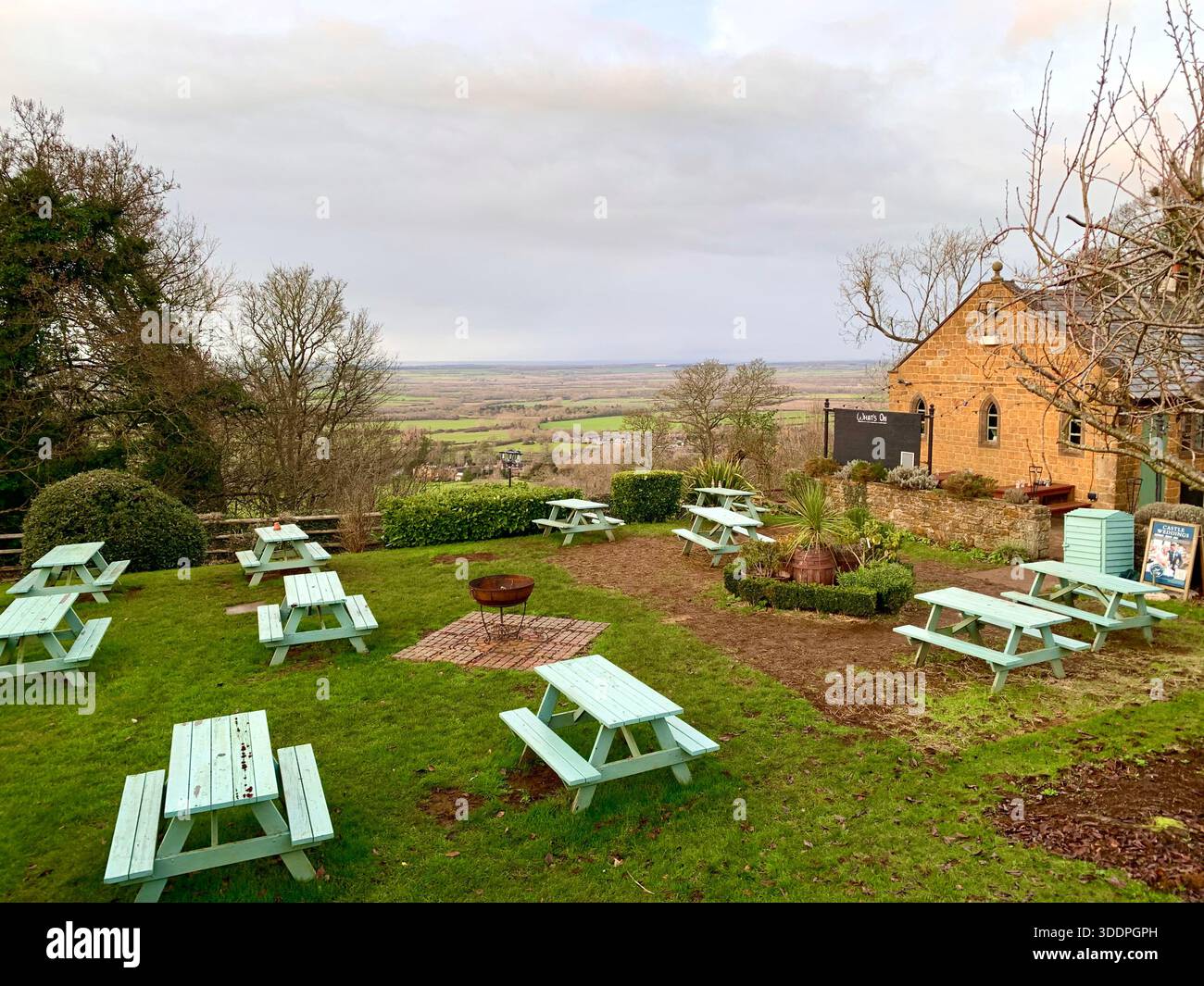 Dramatic Battle of Edgehill Warwickshire England The first major clash of the English civil war 23 October 1642 Royal cavalry led by Prince Rupert - Smartphone Captured Stock Image