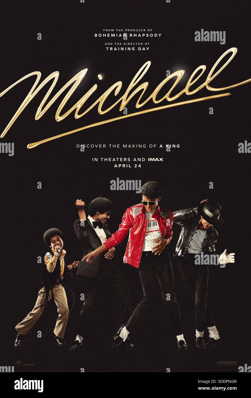 Michael movie poster Jaafar Jackson Stock Photo - Alamy