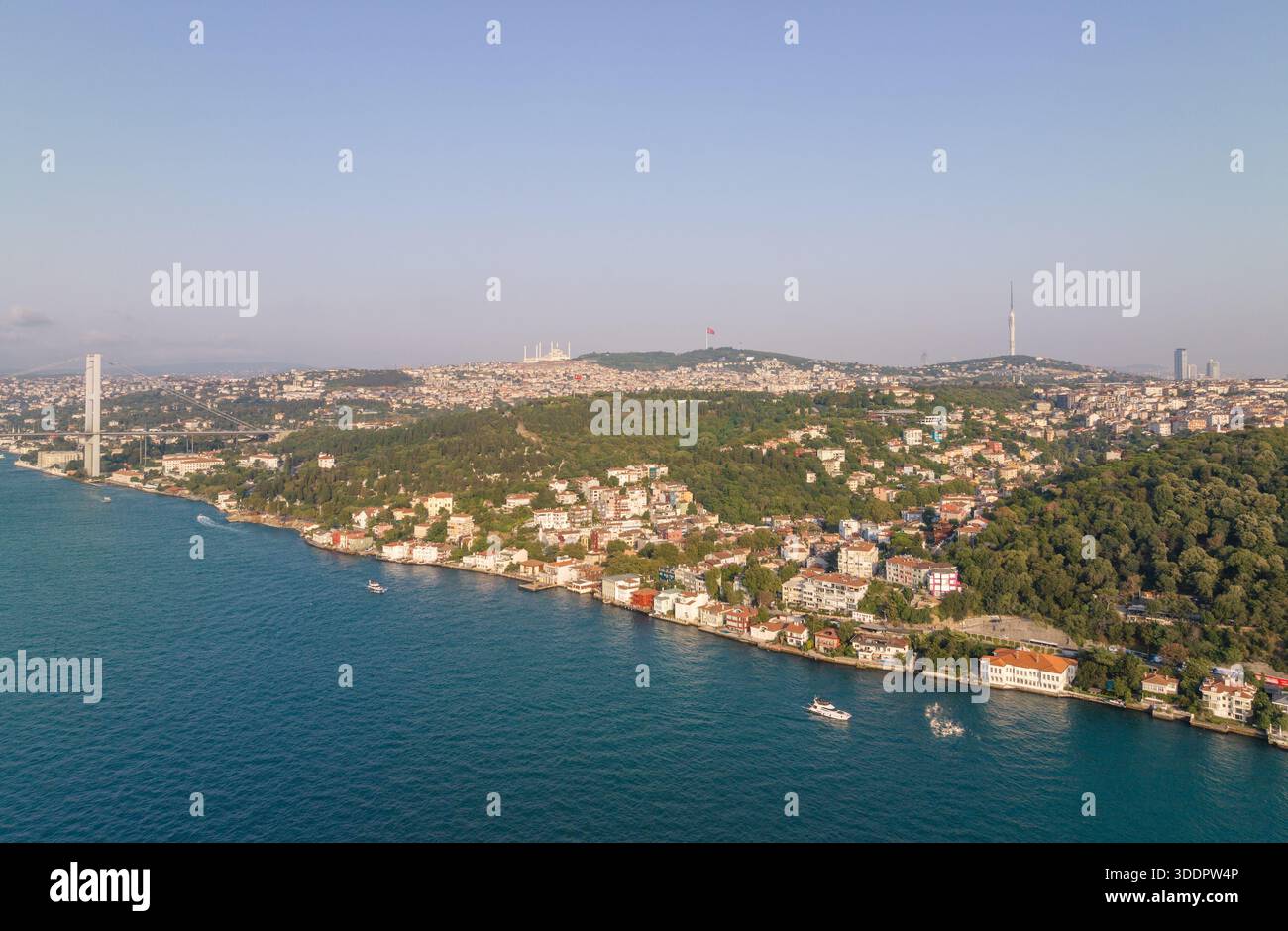 Aerial view captures vibrant coastal hi-res stock photography and ...