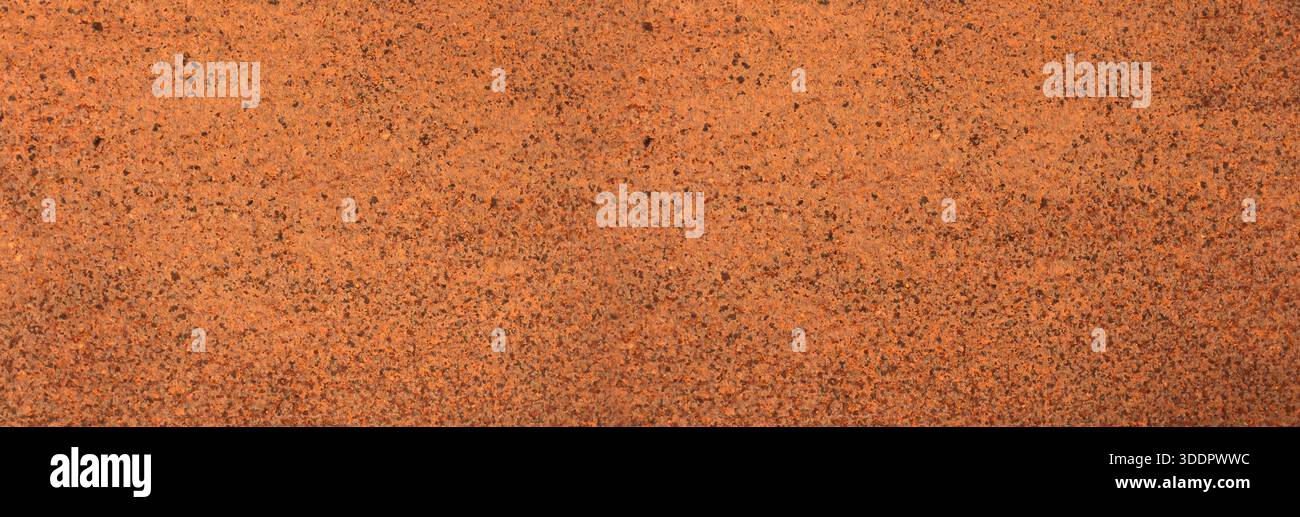 Rust texture covering an old metal surface creating a weathered background Stock Photo