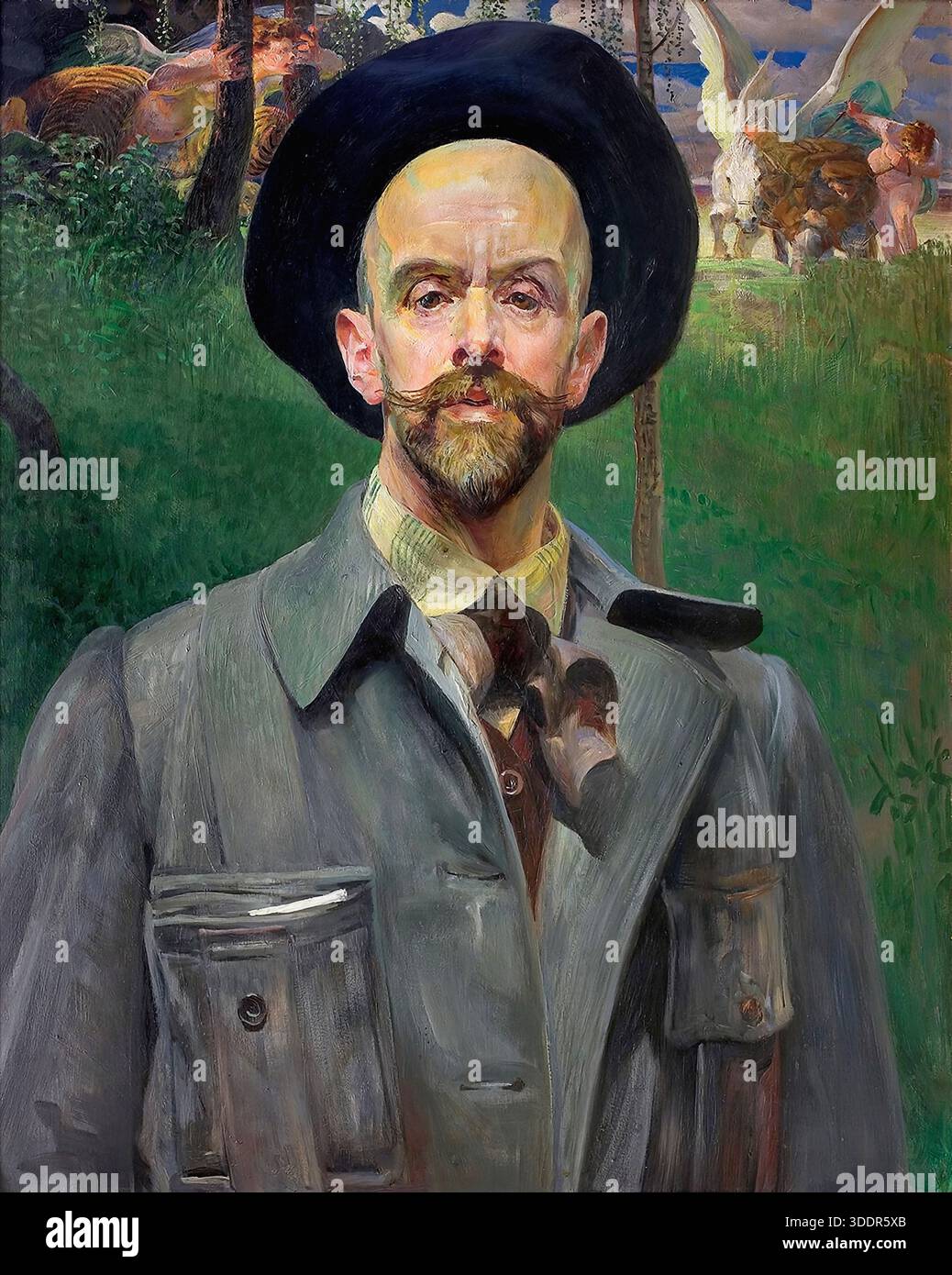 Jacek Malczewski - Self Portrait 29 Stock Photo