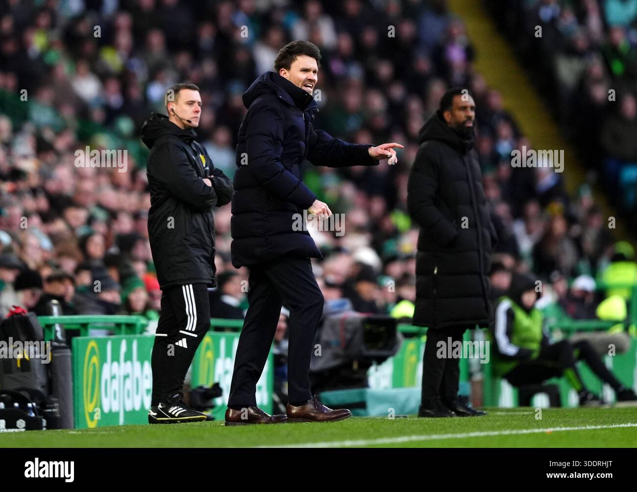 Danny Rhol Mask Rangers Rangers manager Danny Rohl gestures on the touchline during the William ...