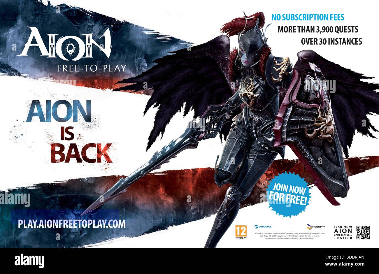 2012 Aion video game ad Stock Photo - Alamy