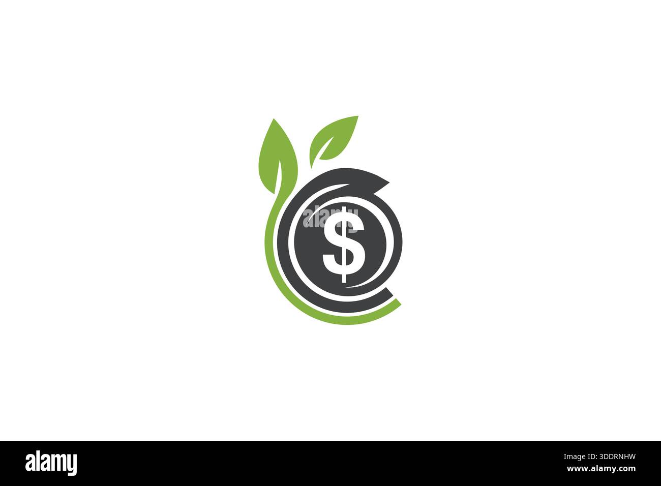 Minimal Eco Money Logo Design for Sustainable, Green Finance and ...