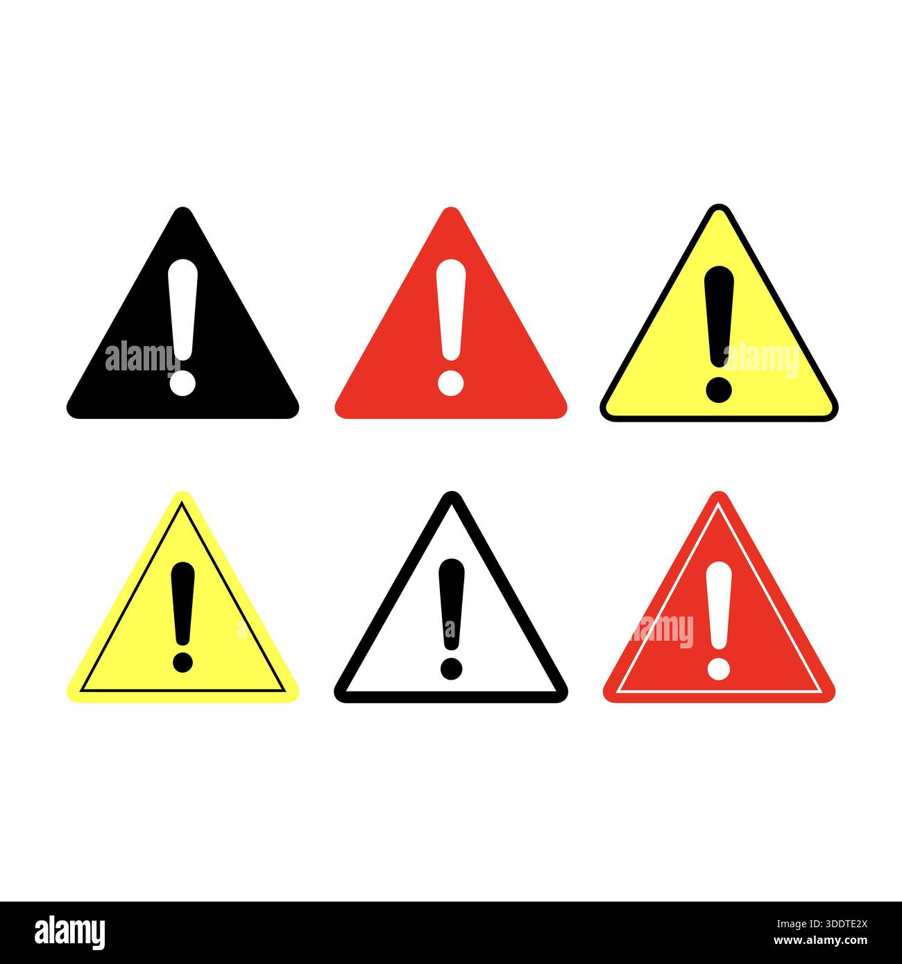Warning Triangle Vector Image Warning triangles Stock Vector Images - Alamy