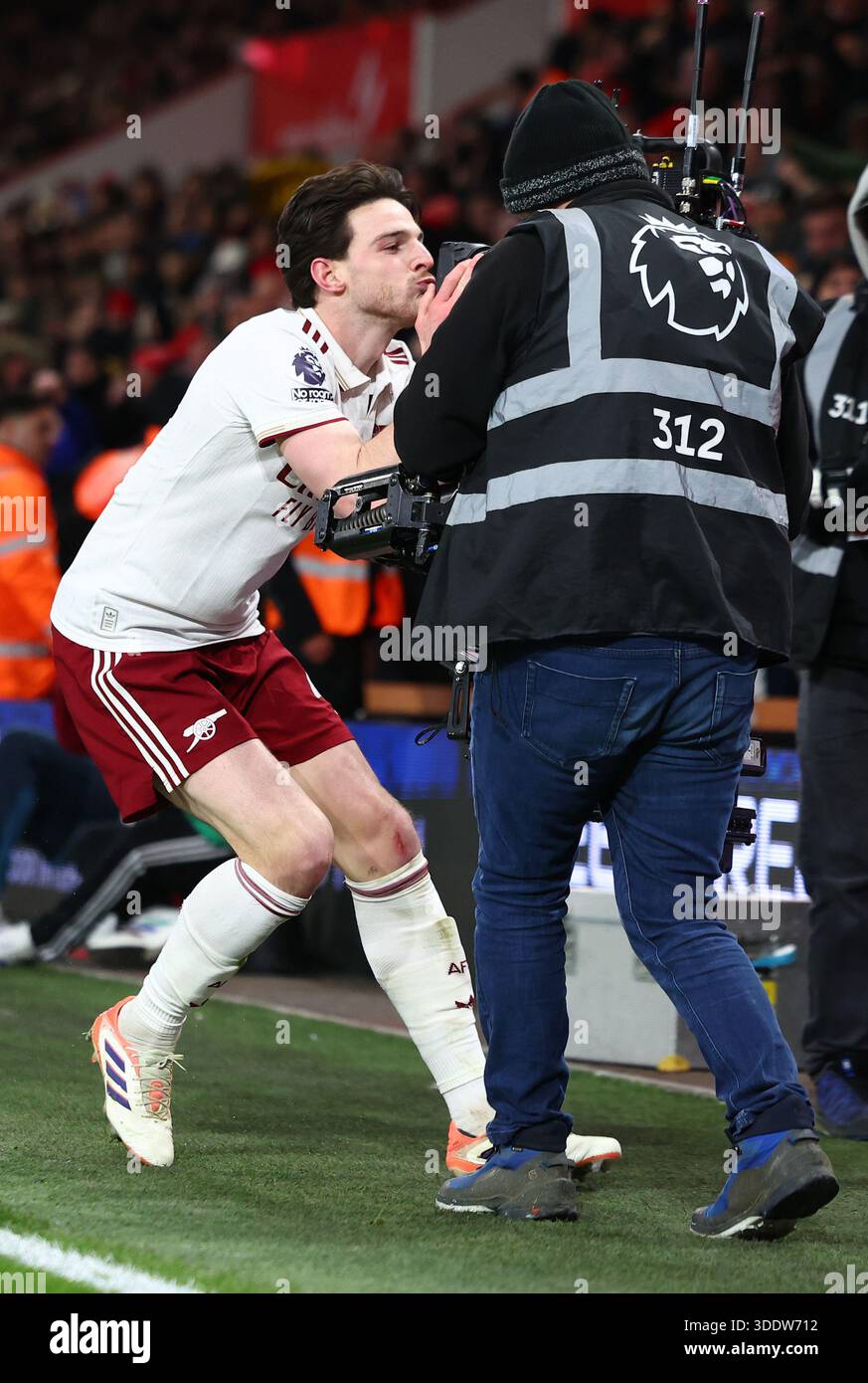 Declan Rice Camera Bournemouth, UK. 3rd Jan, 2026. Declan Rice of Arsenal celebrates by ...