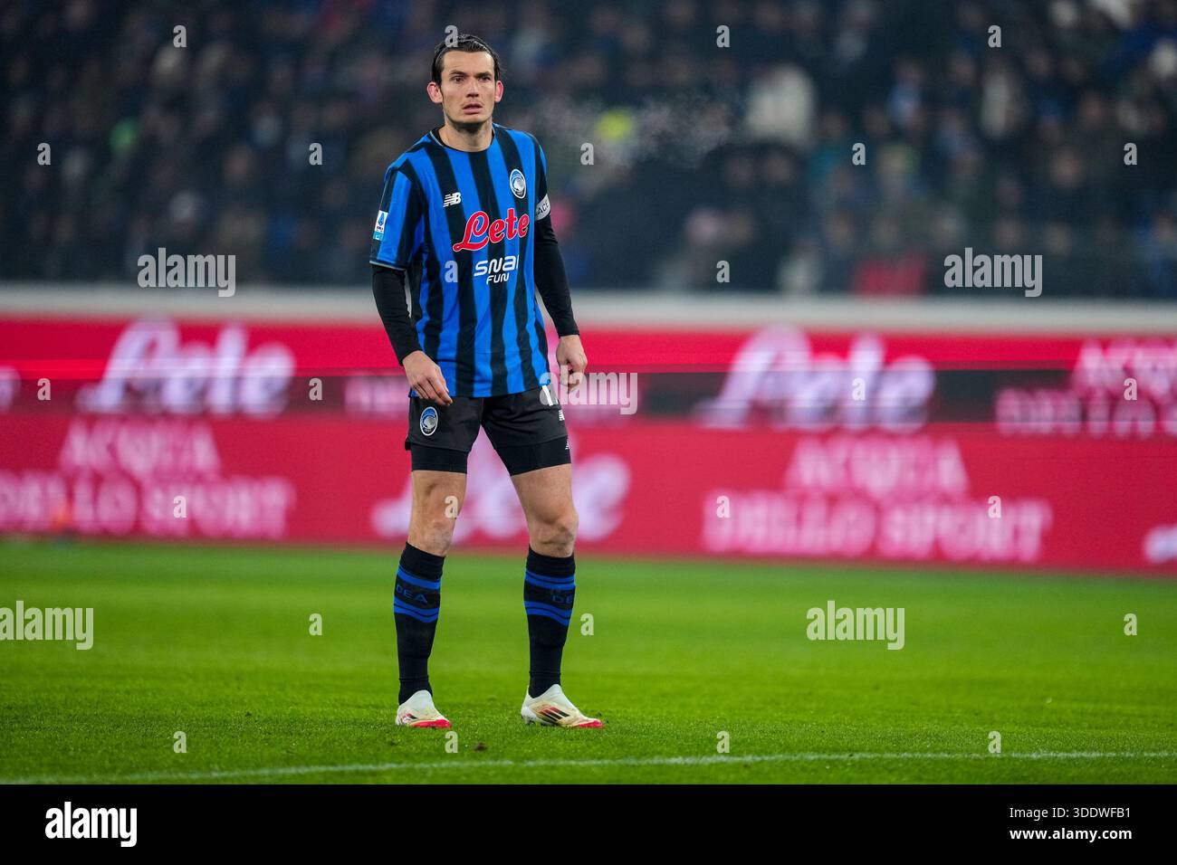 BERGAMO, ITALY - JANUARY 3: Marten de Roon of Atalanta BC looks on ...
