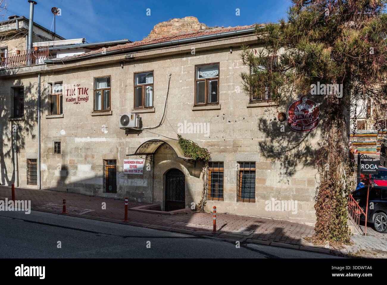 Restaurant of the Women's Cooperative Tık Tık Kadın Emeği (Women's Labour) in Ürgüp, Central Anatolia Region, Turkey Stock Photo