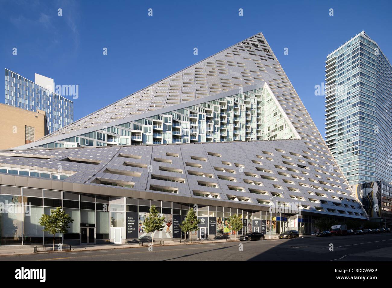 The VIA 57 West residential building in Manhattan, NYC. Its iconic ...