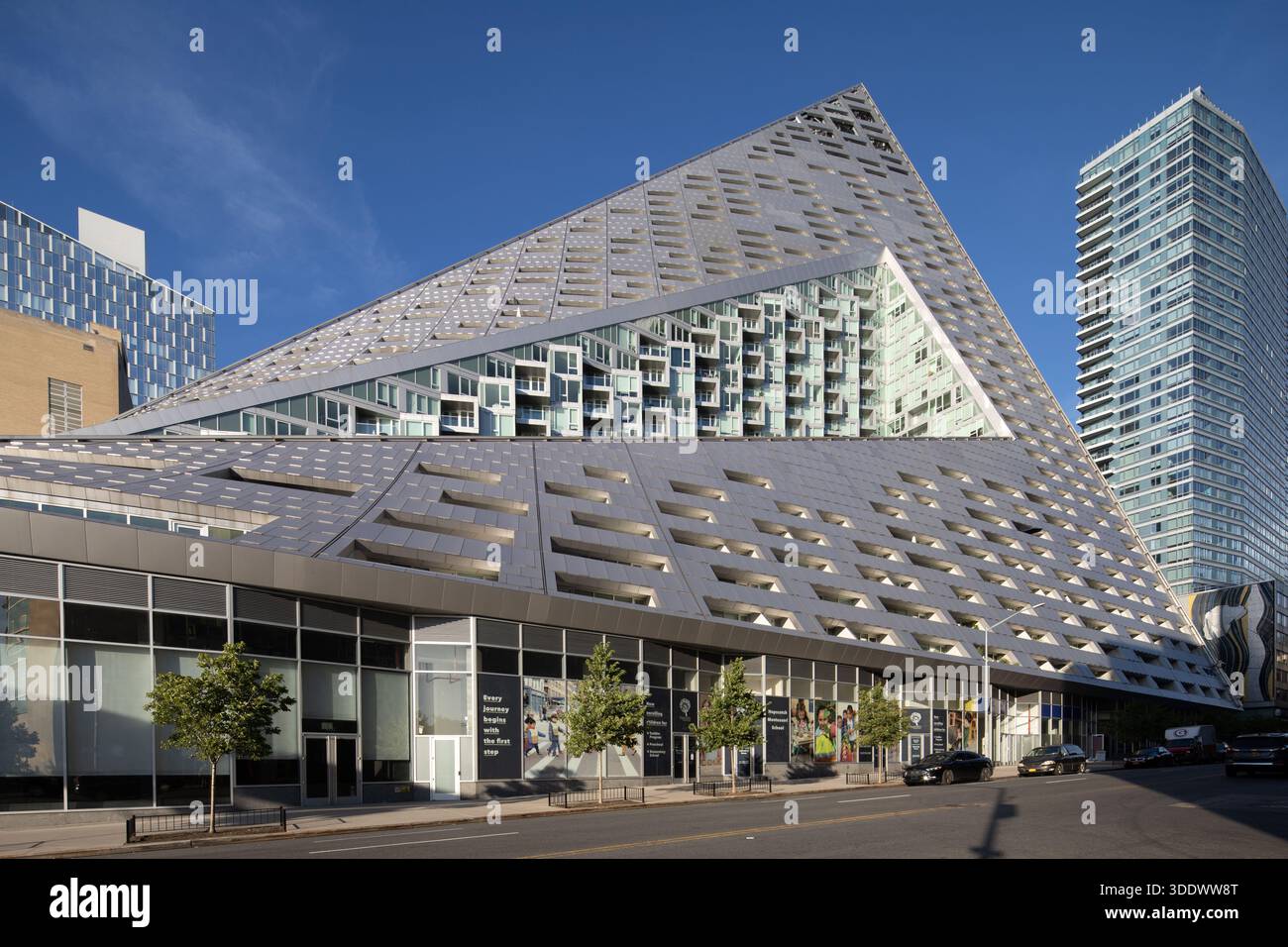 The VIA 57 West residential building in Manhattan, NYC. Its iconic ...